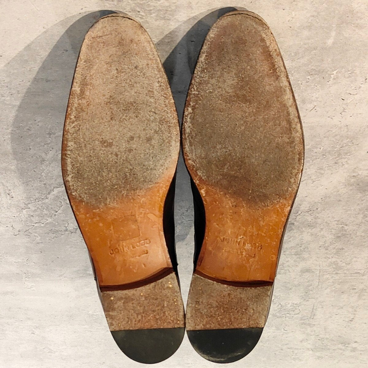使用数回【JOHN LOBB】ジョンロブ ローリー サイドゴアブーツ ミュージアムカーフ ブラウン サイズUK7.5E 8695ラスト 参考定価￥399,300-