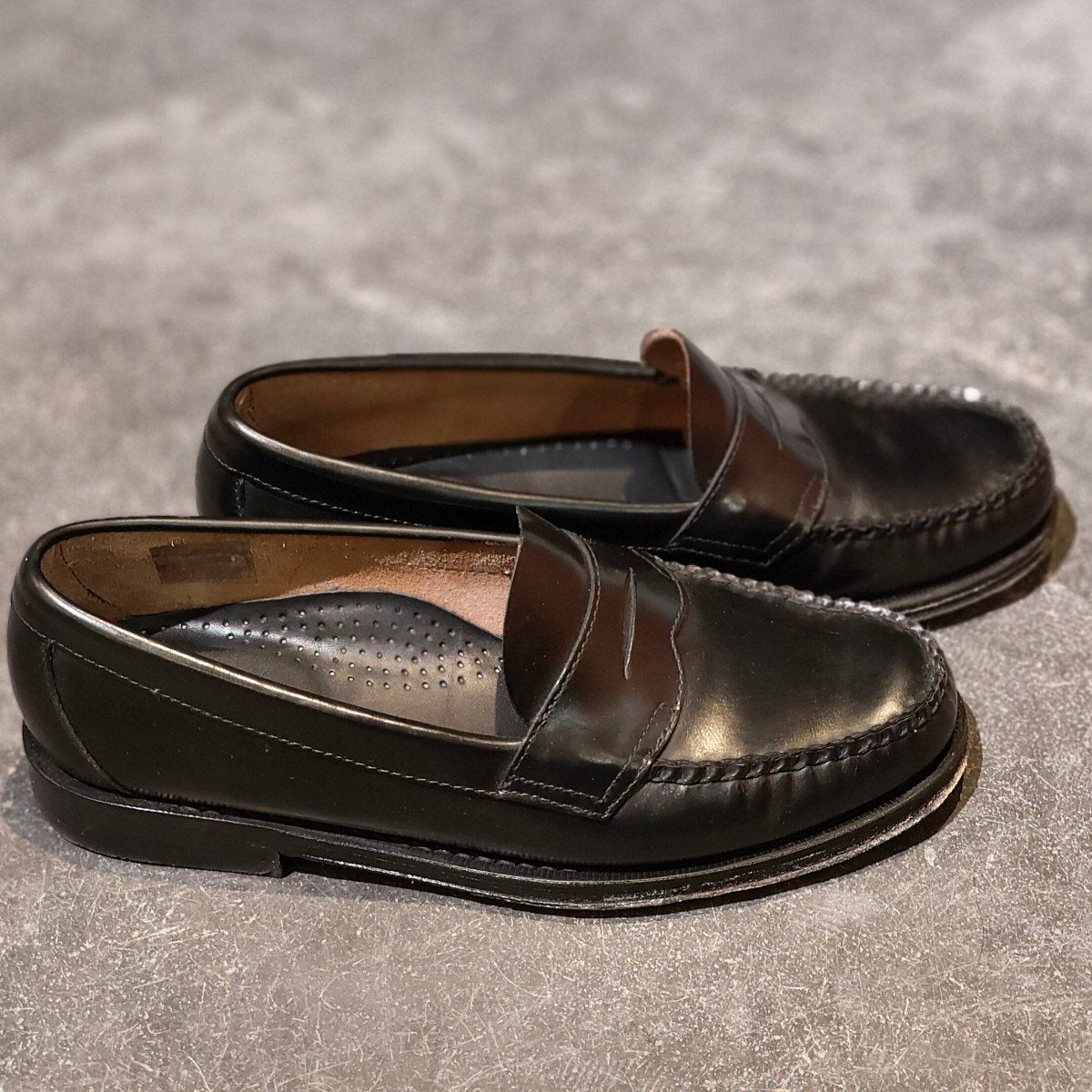 美品【G.H.Bass&Co. 】 ジーエイチバス 11035H ラーソン ローファー ブラック サイズ US7.5