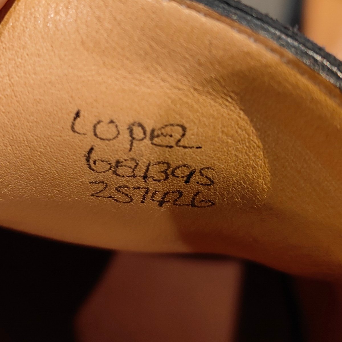 【JOHN LOBB】ジョンロブ ロペス ローファー スエード ネイビーブラックコンビ サイズ UK6E 4395ラスト 参考定価￥283,800-