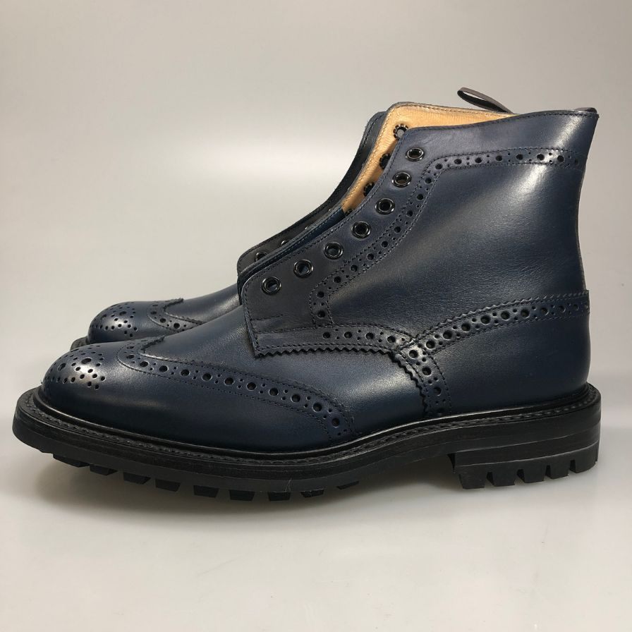 【Tricker’ｓ】トリッカーズ 944732 M2508 ブーツ レザー ネイビー（紺） サイズ 7ハーフ-5 ラスト