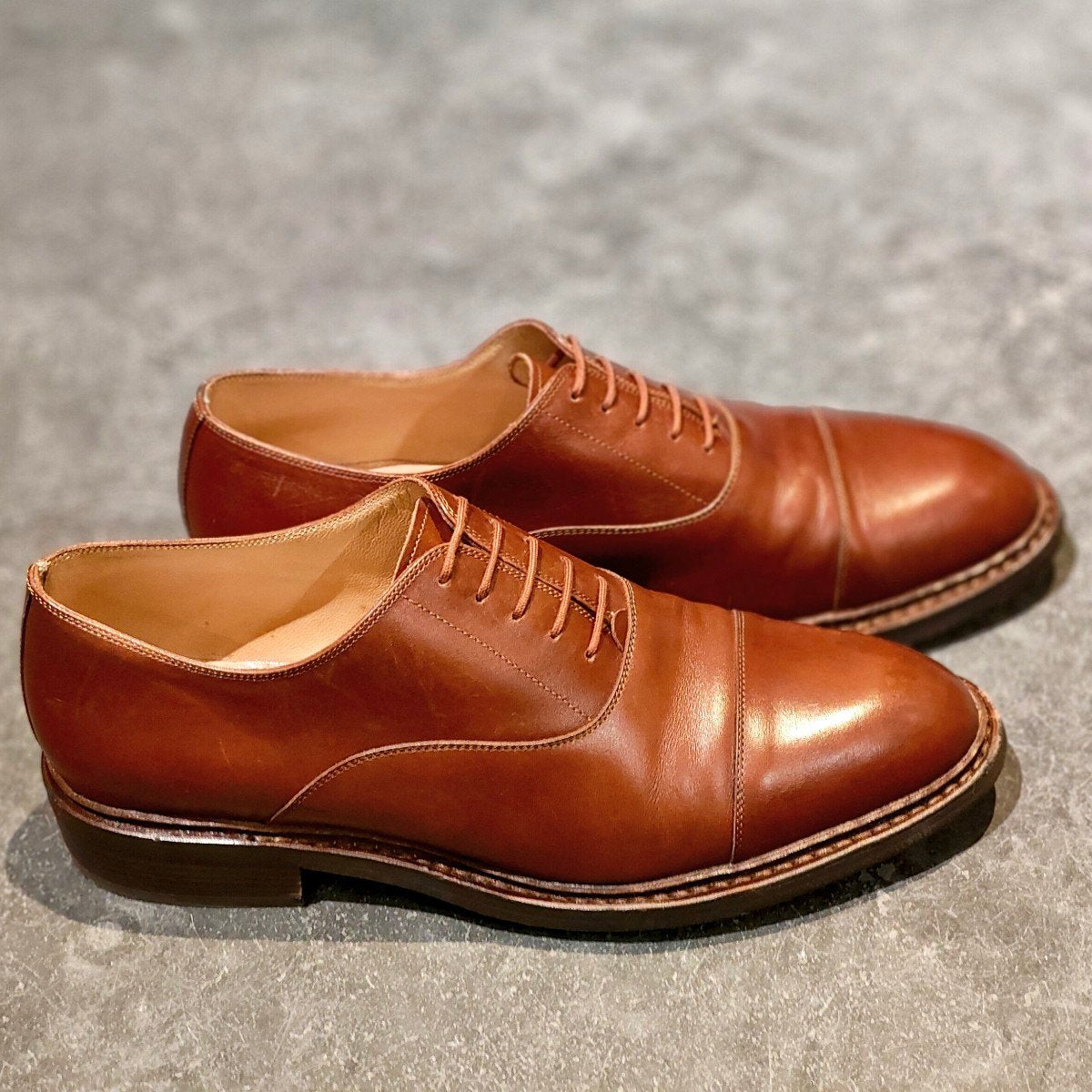 【Paraboot】パラブーツ モンターニュ ストレートチップ ブラウン サイズ UK8 参考定価￥101,200-
