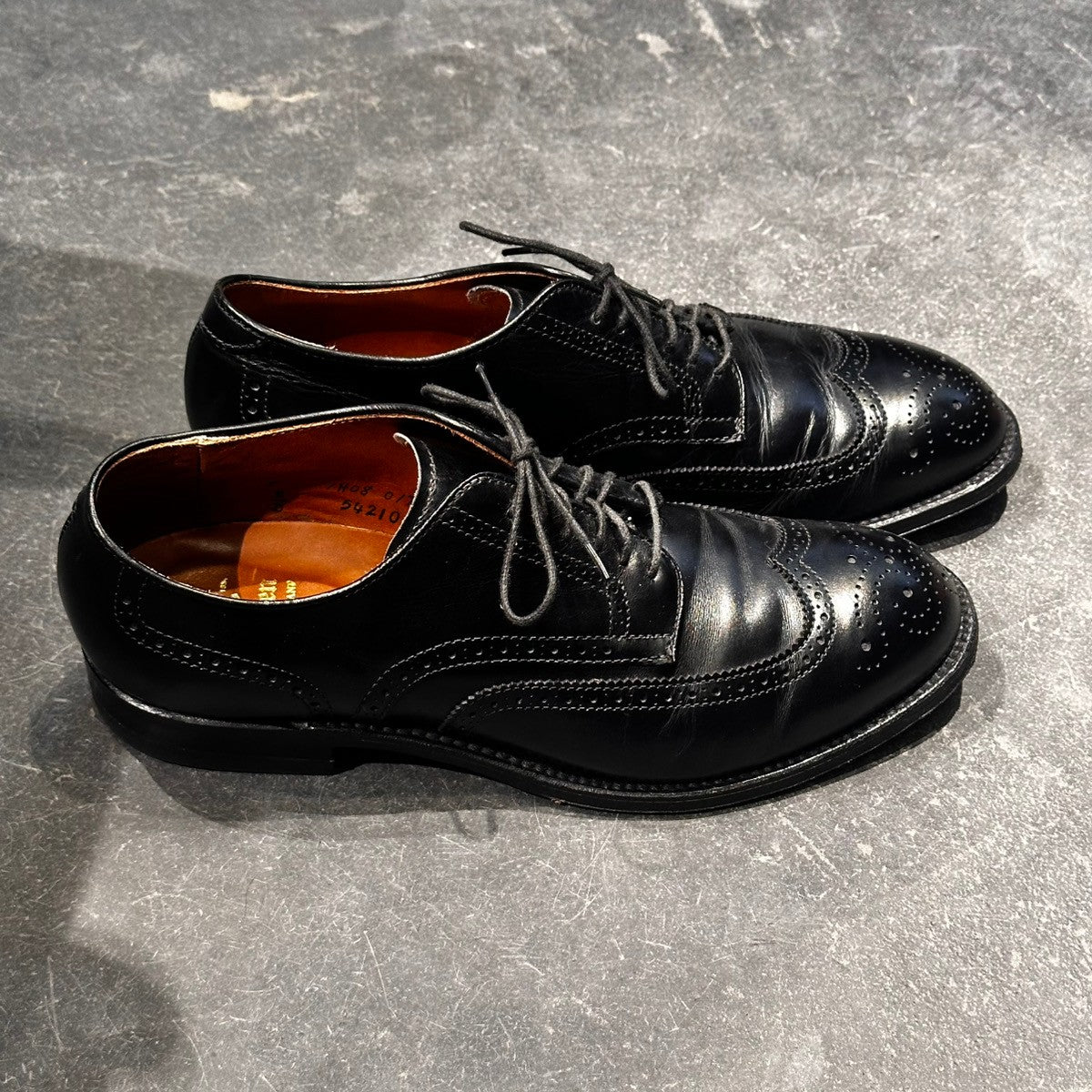 ALDEN ビジネスシューズ 54210 ウィングチップ ブラック 美品【ALDEN】オールデン 54210 ウイングチップ カーフ ブラック