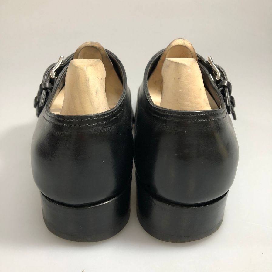 【JOHNLOBB】ジョンロブ チャペル ダブルモンク レザーシューズ カーフ ブラック 6E