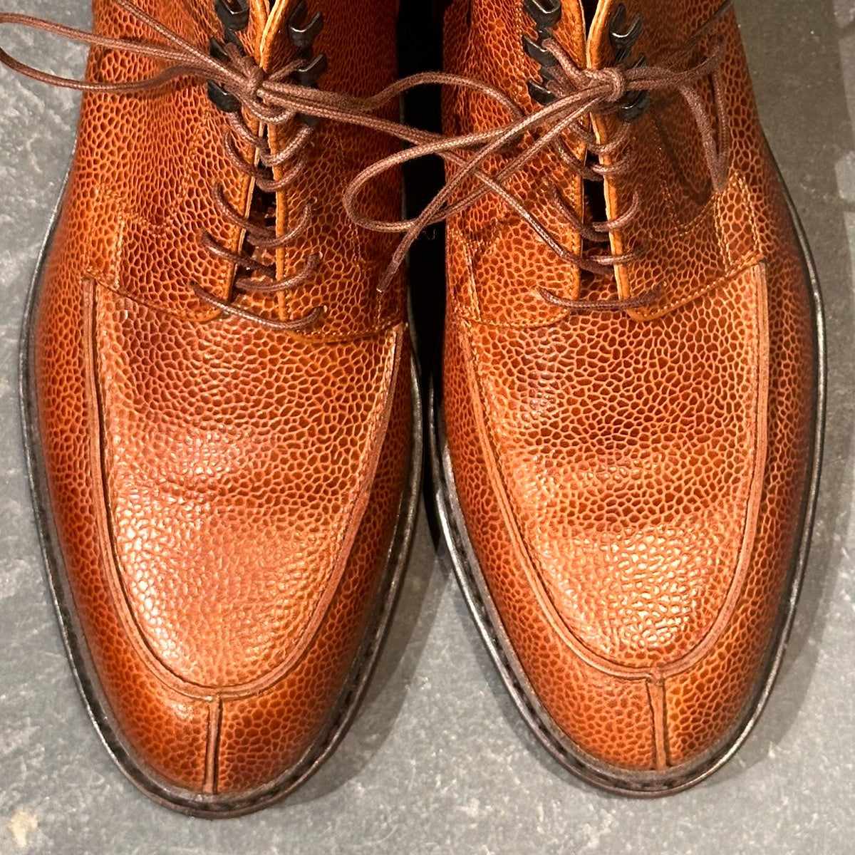 使用数回【PARABOOT】パラブーツ セリニャン Uチップ グレインレザー ブラウン サイズUK6