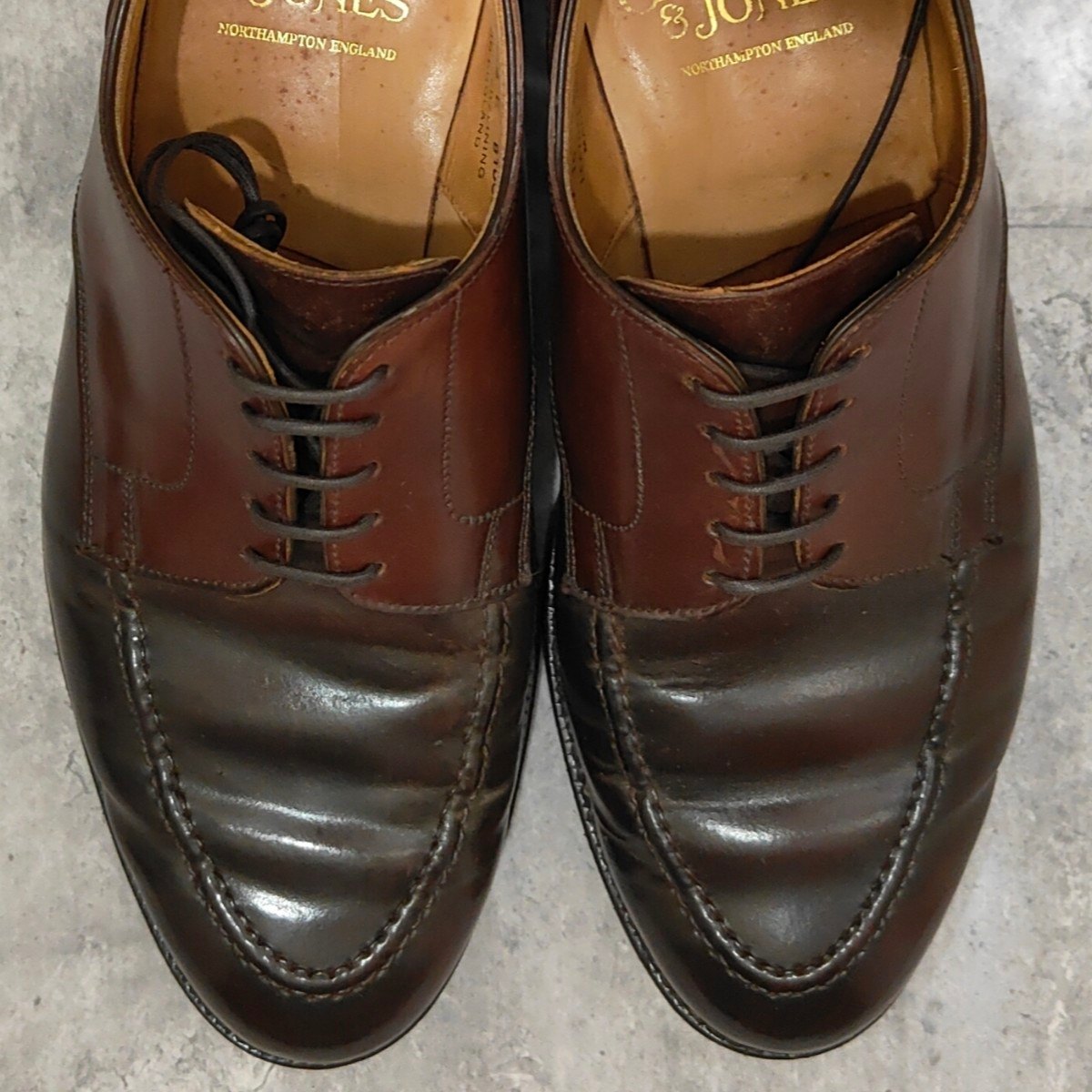 【Crockett&Jones】クロケット&ジョーンズ オンスロー Uチップ コードバン バーガンディ サイズUK7.5E