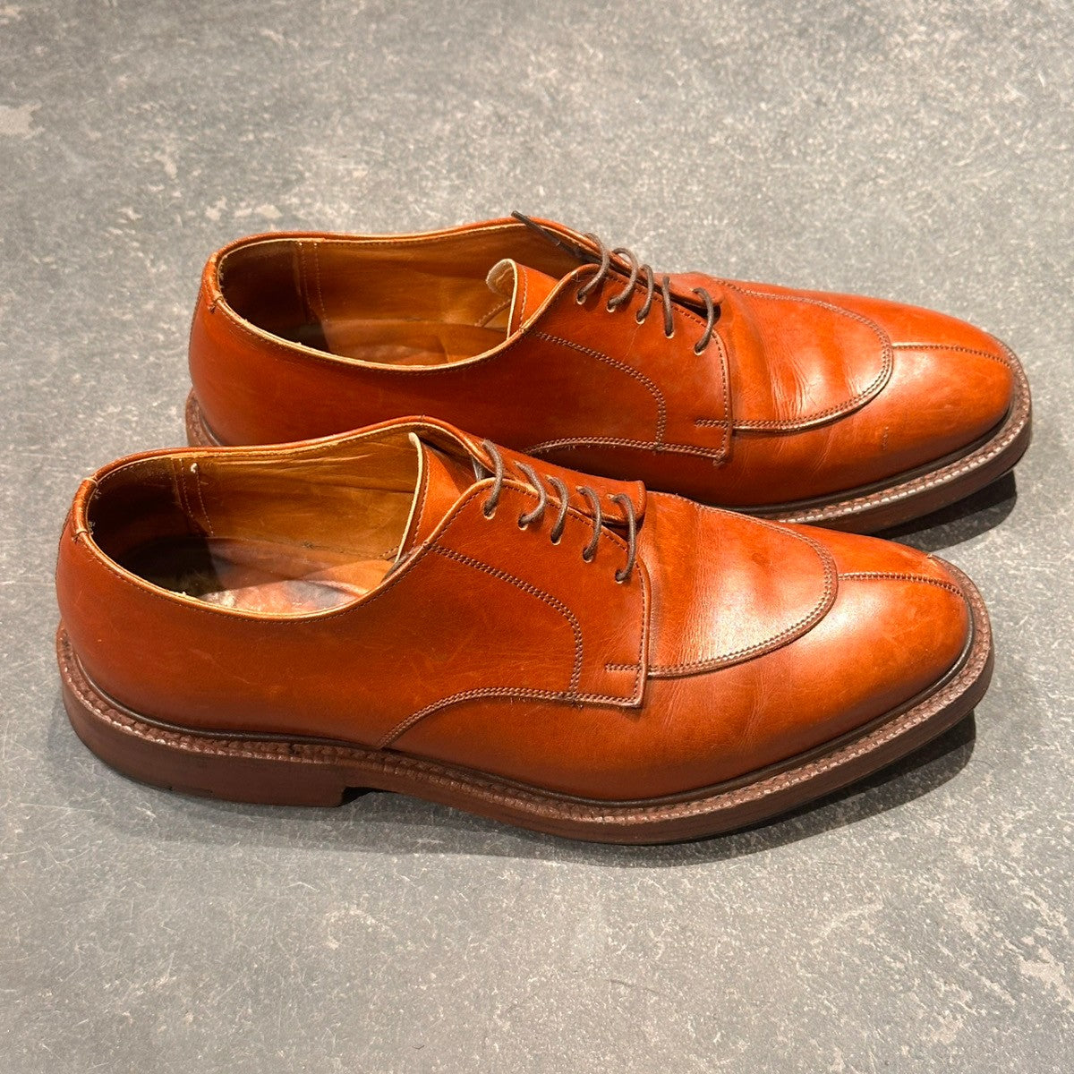 【church's】チャーチ DARTMOOR スプリットトゥ カーフ ブラウン サイズUK65G