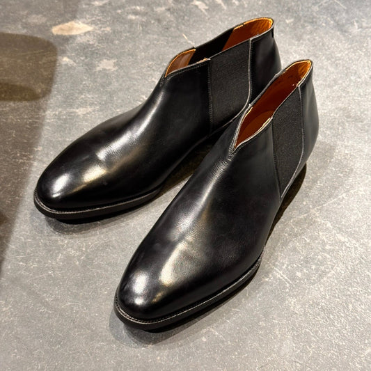 試着程度【Oriental】オリエンタル 6702 サイドゴアブーツ カーフ ブラック サイズUS9.5