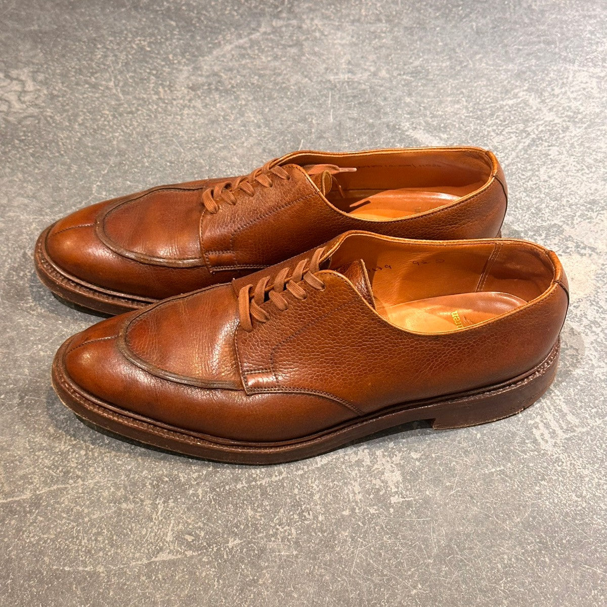 【POLO RALPHLAUREN】ポロラルフローレン Uチップ グレインレザー ブラウン サイズUK9.5D