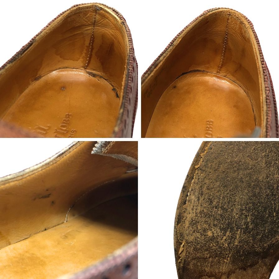 【JOHN LOBB】ジョンロブ ダービー ウイングチップ カーフ バーガンディ サイズ UK7.5E  9672 ラスト