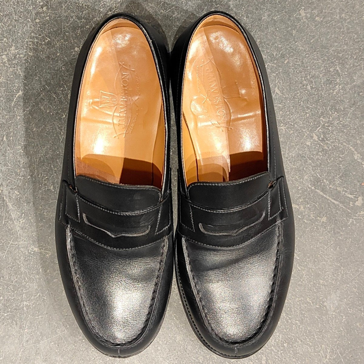 希少 美品 【J.M.WESTON】ジェイエムウエストン 180 シグニチャーローファー ロシアンカーフ ブラック サイズUK6.5E 41ラスト 参考定価 ￥187,000-