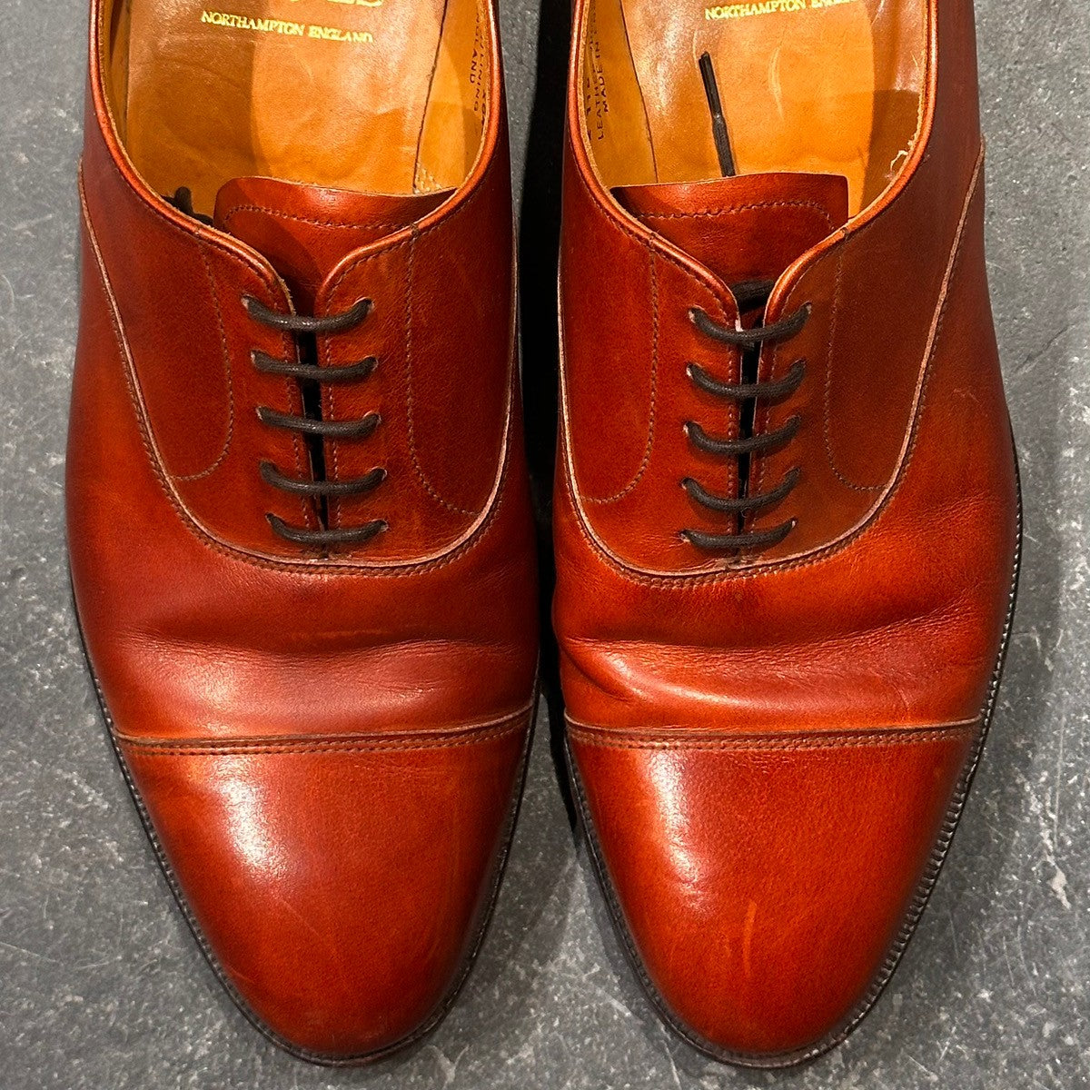 【CROCKETT&JONES】クロケット&ジョーンズ SUBS コノート ストレートチップ カーフ ブラウン サイズUK7E 379ラスト