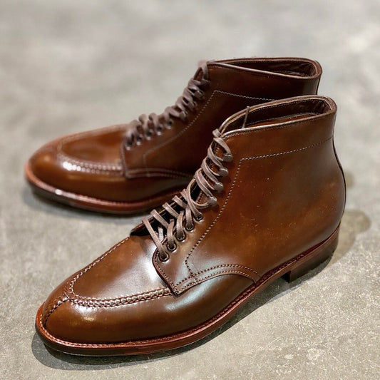 希少 新品未使用 【ALDEN】オールデン Frans Boone別注  M7903HC NST タンカーブーツ コードバン シガー サイズUS9.5E アバディーンラスト