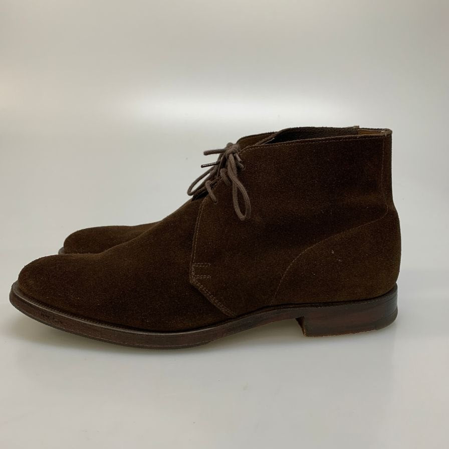 【CROKETT&JONES】クロケット&ジョーンズ  ブーツ スエード ブラウン（茶系） サイズ 7 ラスト