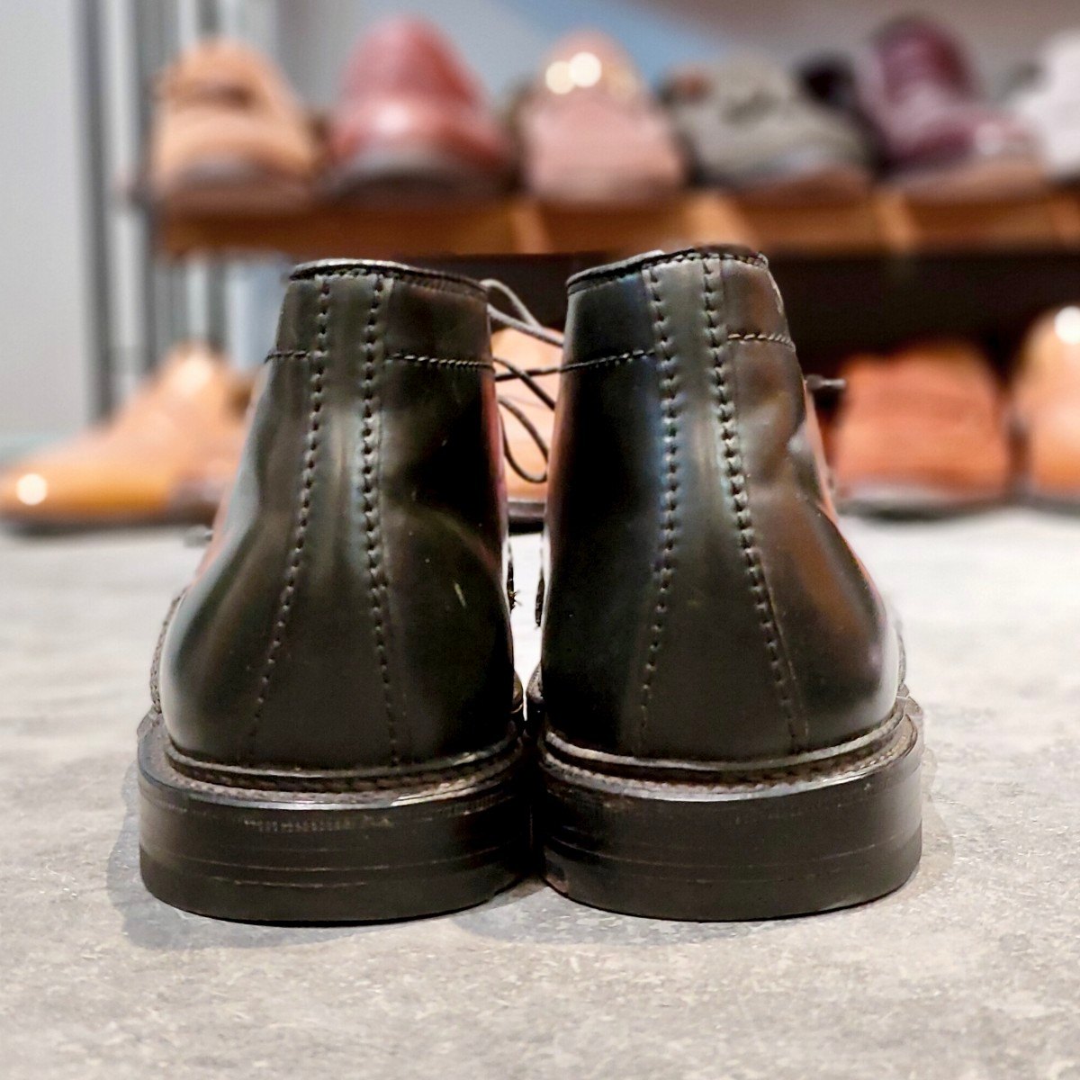 使用数回【ALDEN】オールデン 1359 チャッカブーツ コードバン ブラック サイズUS7.5D バリーラスト参考定価￥242,000-