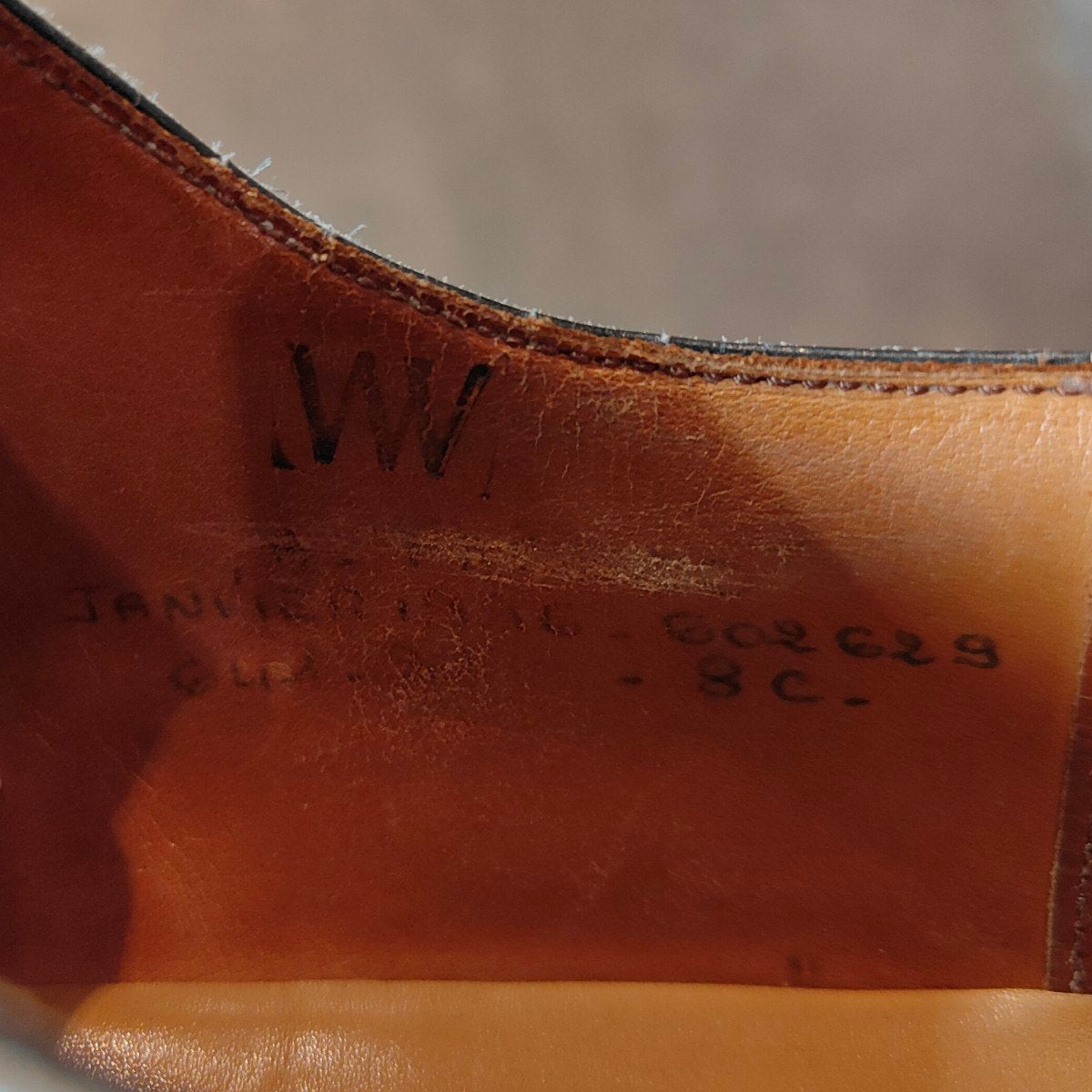 【J.M.WESTON】ジェイエムウエストン ウエストンヴィンテージ 641 ゴルフ Uチップ ボックスカーフ ブラックホワイト サイズ UK8C 31ラスト