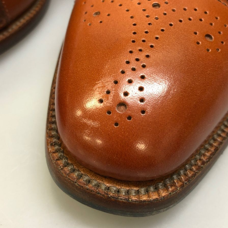 【SCOTCH GRAIN】スコッチグレイン オデッサ 2 セミブローグ レザーシューズ 920 ブラウン 25.5cm