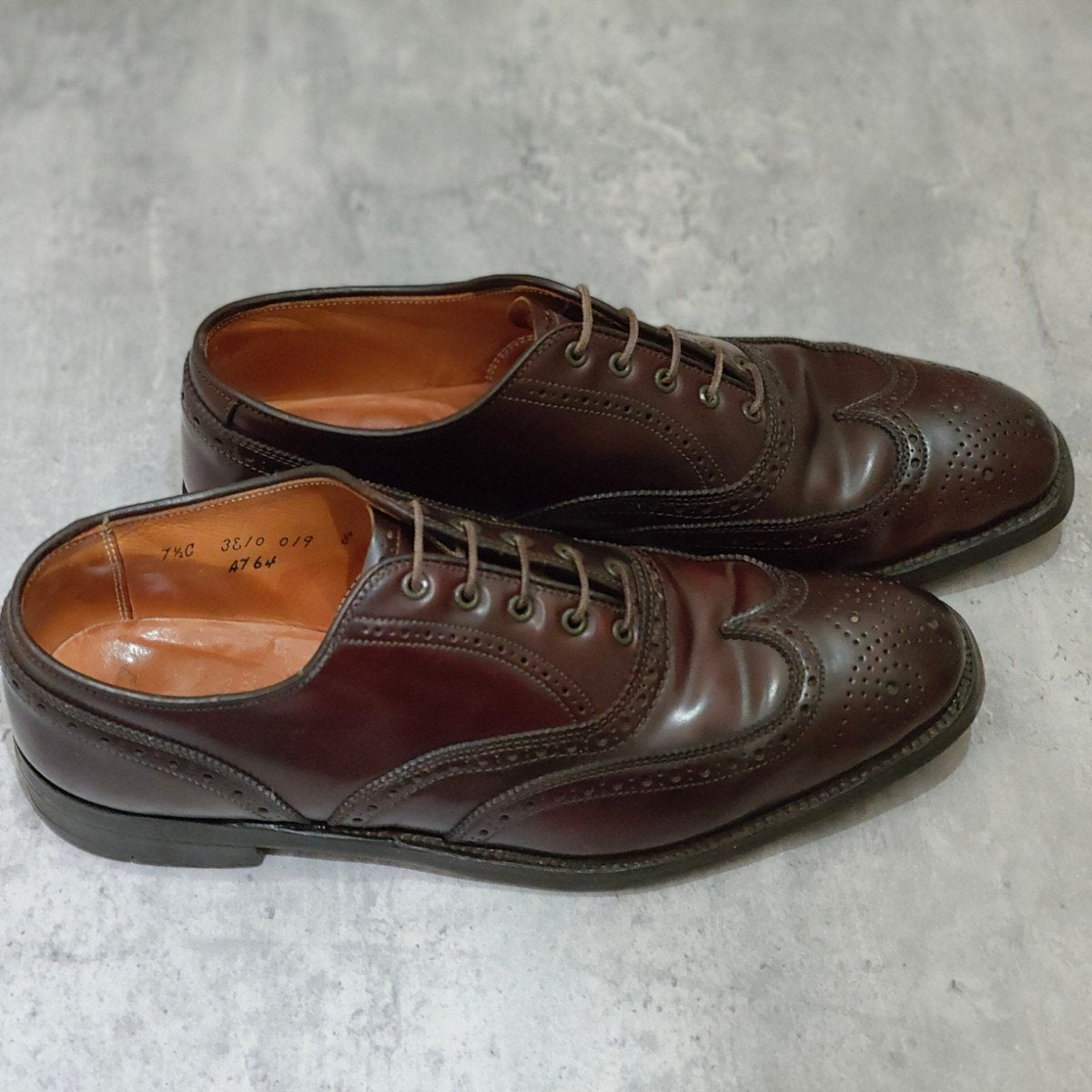 【ALDEN】オールデン ブルックスブラザーズ別注 A764 ウイングチップ コードバン ダークバーガンディ サイズUS7.5C アバディーンラスト