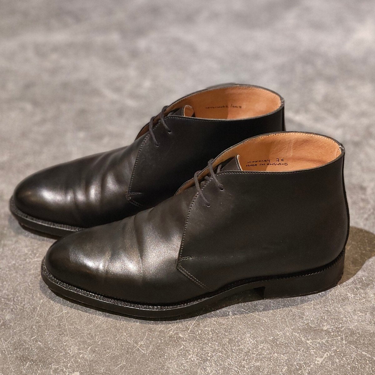 美品【Lloyd Footwear】ロイドフットウェア チャッカブーツ ブラック サイズUK7E