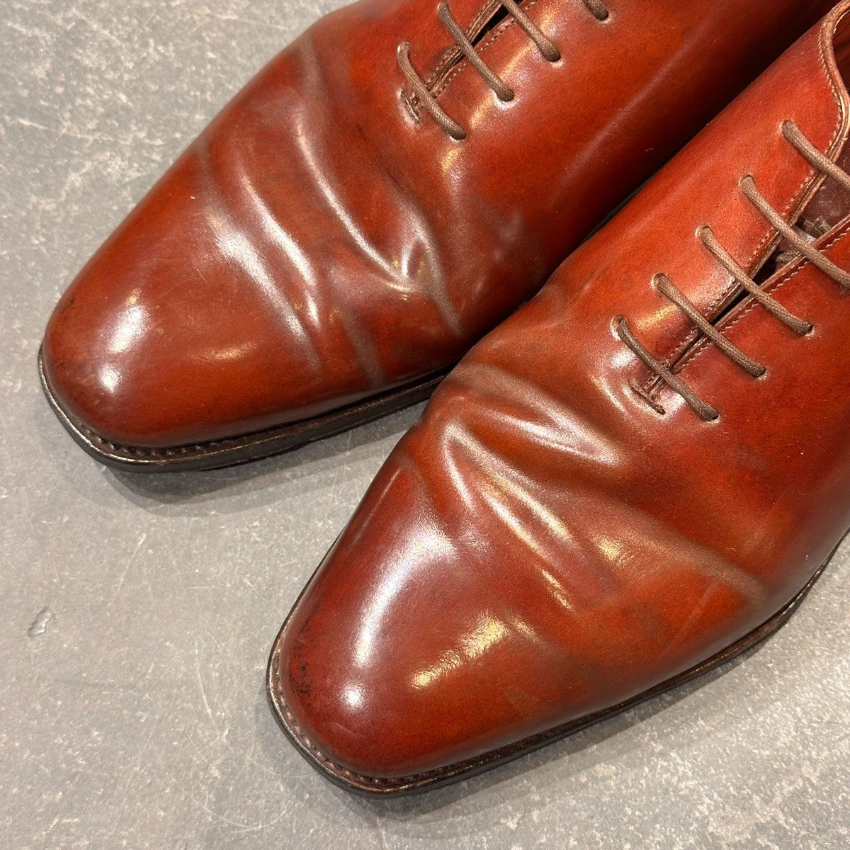 【MEERMIN】メルミン ホールカット コードバン バーガンディ サイズUK6