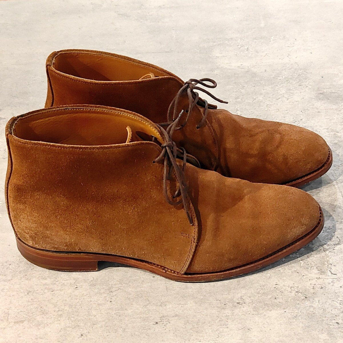 クロケット＆ジョーンズ製【NEW&LINGWOOD】ニュー&リングウッド  チャッカブーツ スエード ブラウン サイズUK7