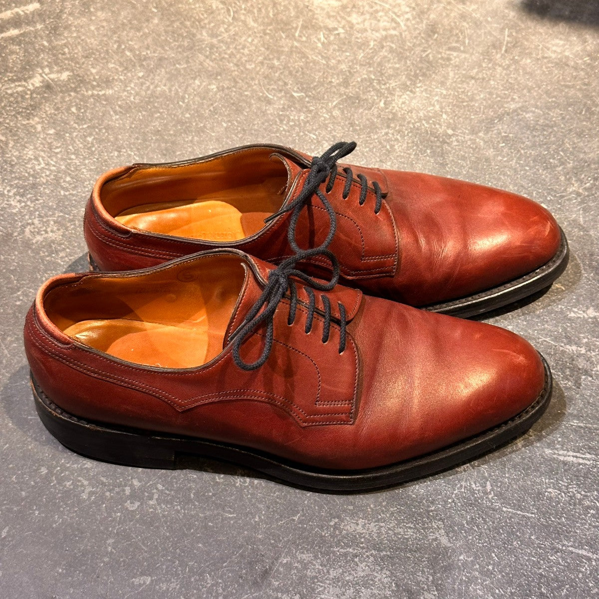 【JOHN LOBB】ジョンロブ ドレイク プレーントゥ ダービー Sスタンプ カーフ バーガンディ サイズUK6.5E 8695ラスト