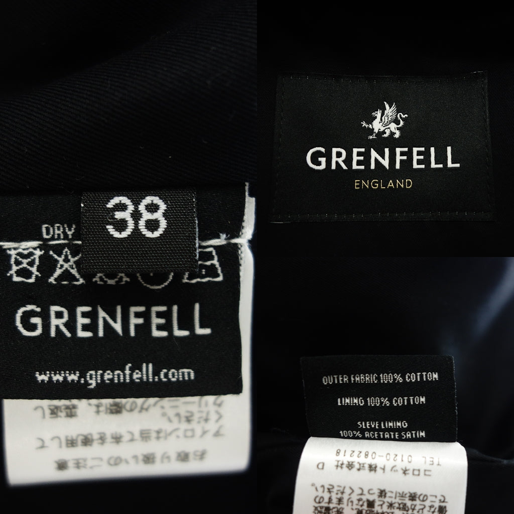 【GRENFELL】グレンフェル トレンチコート Kensington2 ドクターズコート グレンフェルクロス ベージュ サイズ 38