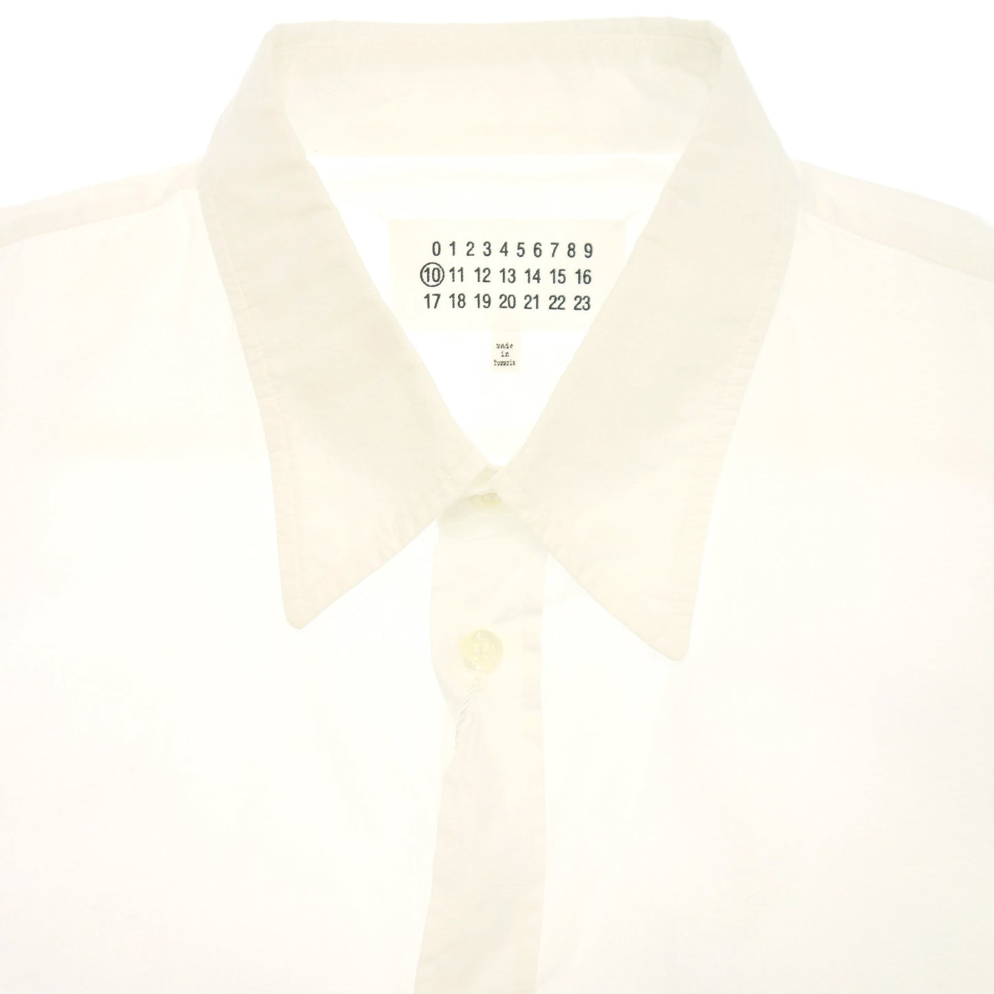 【Maison Margiela】メゾンマルジェラ ポプリンシャツ ホワイト サイズ 41