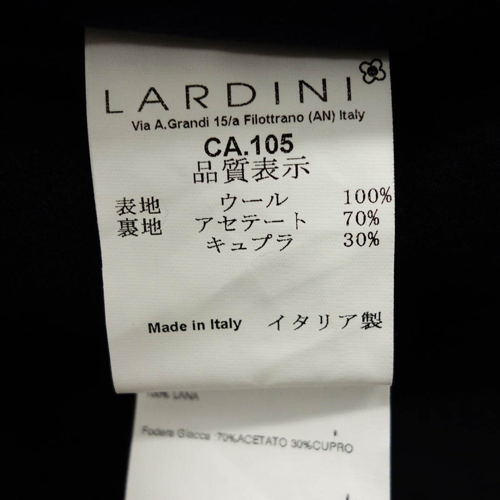 【LARDINI】ラルディーニ ウールフランネルチェスターコート ネイビー サイズ 44