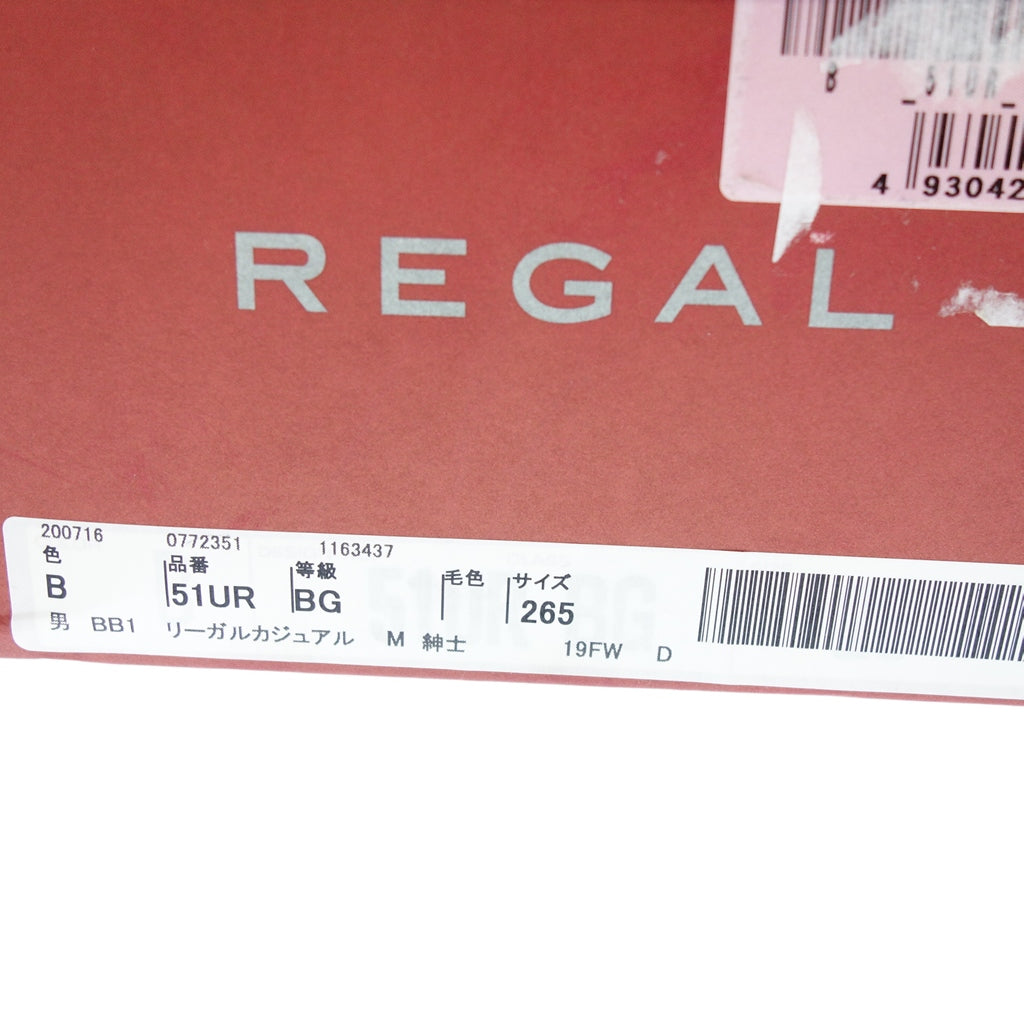 【REGAL】リーガル 51UR チロリアンシューズ カーフ ブラック サイズ 26.5 ラスト