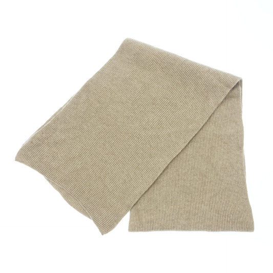 【BRUNELLO CUCINELLI】ブルネロクチネリ ピュアカシミヤリブストール ベージュ