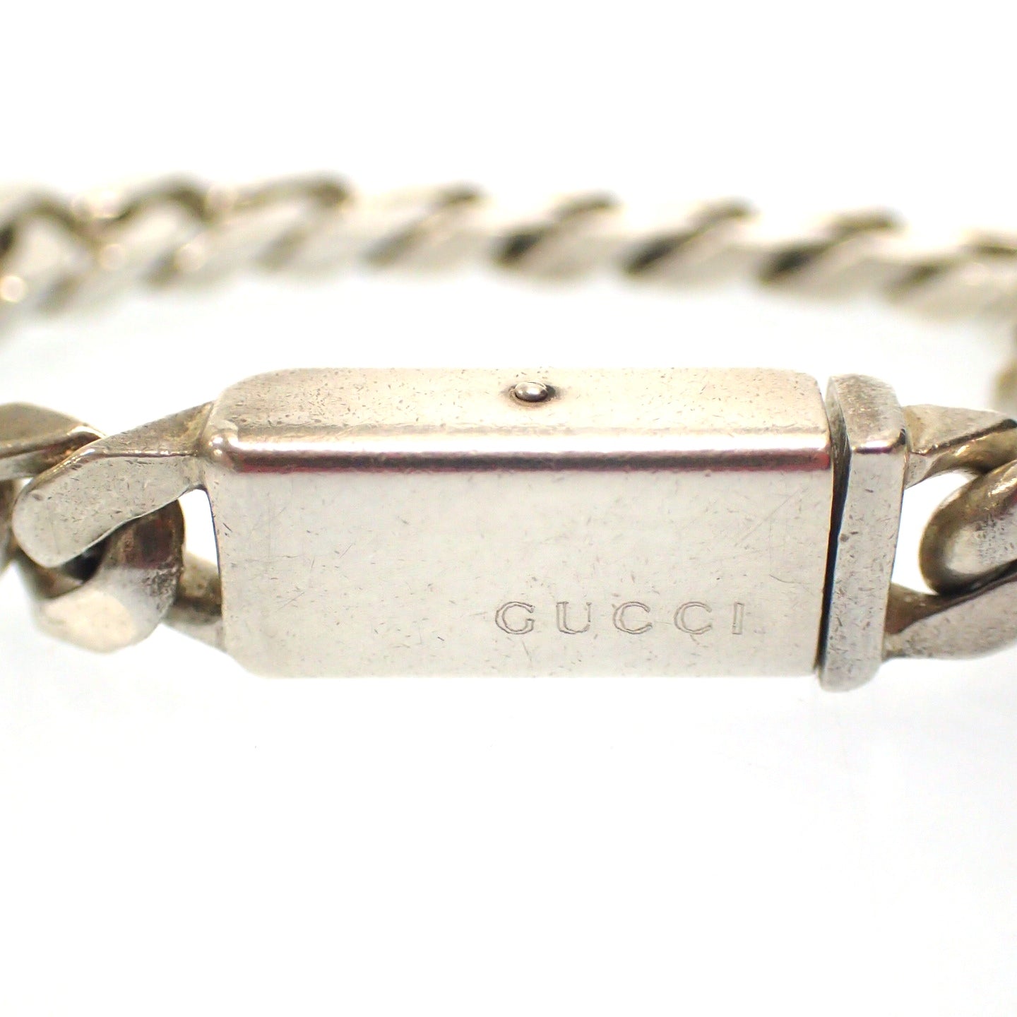 GUCCI】グッチ シルバーブレスレット IDチェーン SV925 – LASTLAB