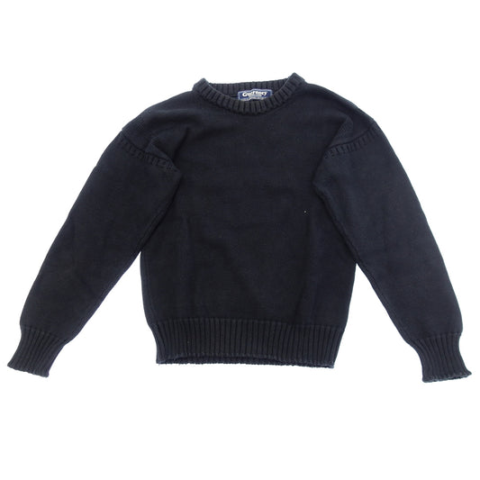 【GUERNSEY WOOLLENS】ガンジーウーレンズ フィッシャーマンセーター メンズ ネイビー サイズ36