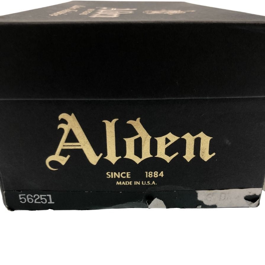 【Alden】オールデン 56251 パンチドキャップトゥ コードバン ブラック サイズ US8D モディファイドラスト