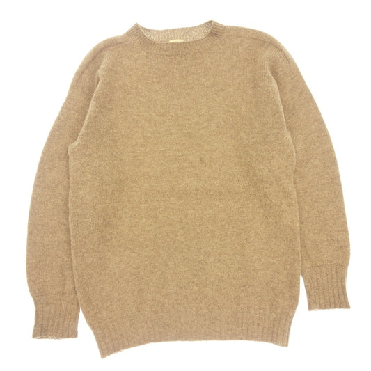 【EVEREST by Anderson＆Co】エベレスト アンダーソンズ オブ シェットランド E1 Crew Neck Sweater ベージュ サイズ 40