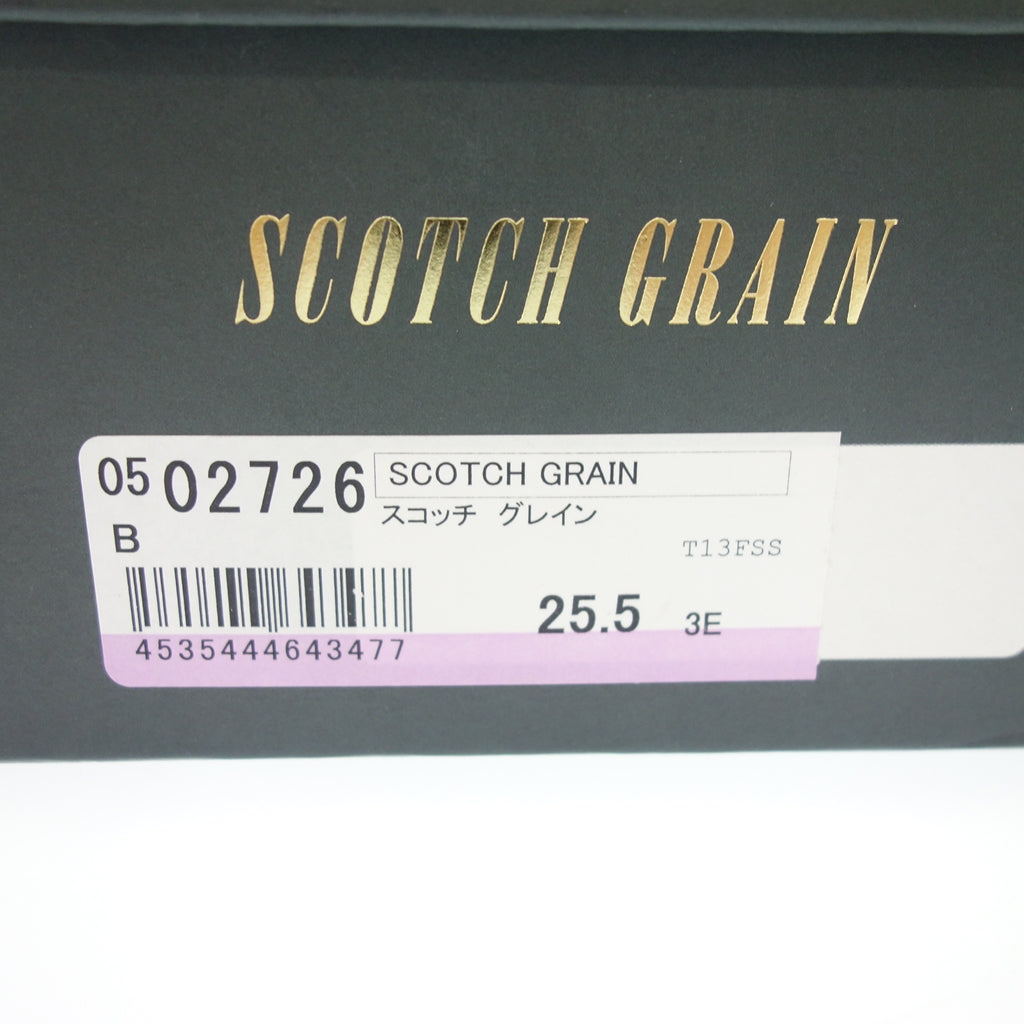 【SCOTCH GRAIN】スコッチグレイン 2726 ストレートチップ カーフ ブラック 25.5EEE