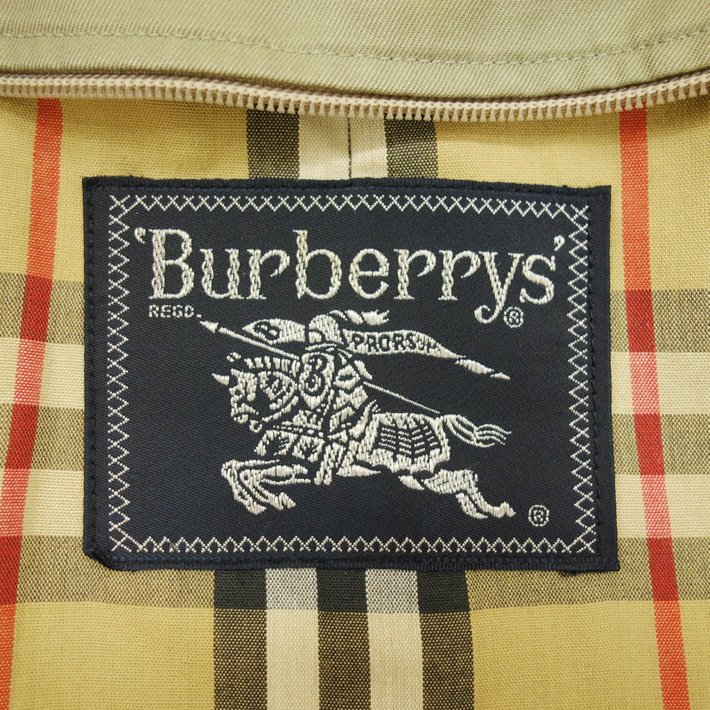 【Burberry’s】バーバリー バルカラーコート イングランド製 カーキ サイズ S程度