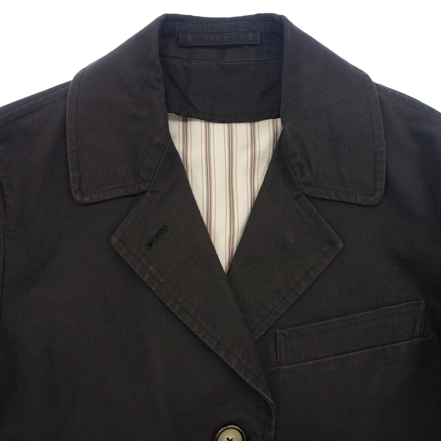 【Maison Martin Margiela】メゾンマルタンマルジェラ コットンオーバーコート ここのえタグ ブラック レディース サイズ 38 Day coat