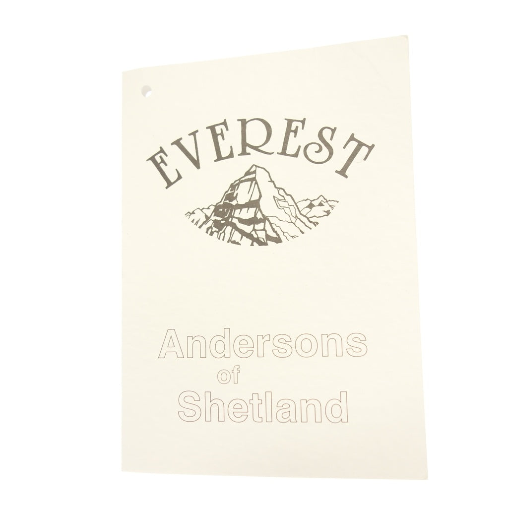 【EVEREST by Anderson＆Co】エベレスト アンダーソンズ オブ シェットランド E1 Crew Neck Sweater ベージュ  サイズ 40