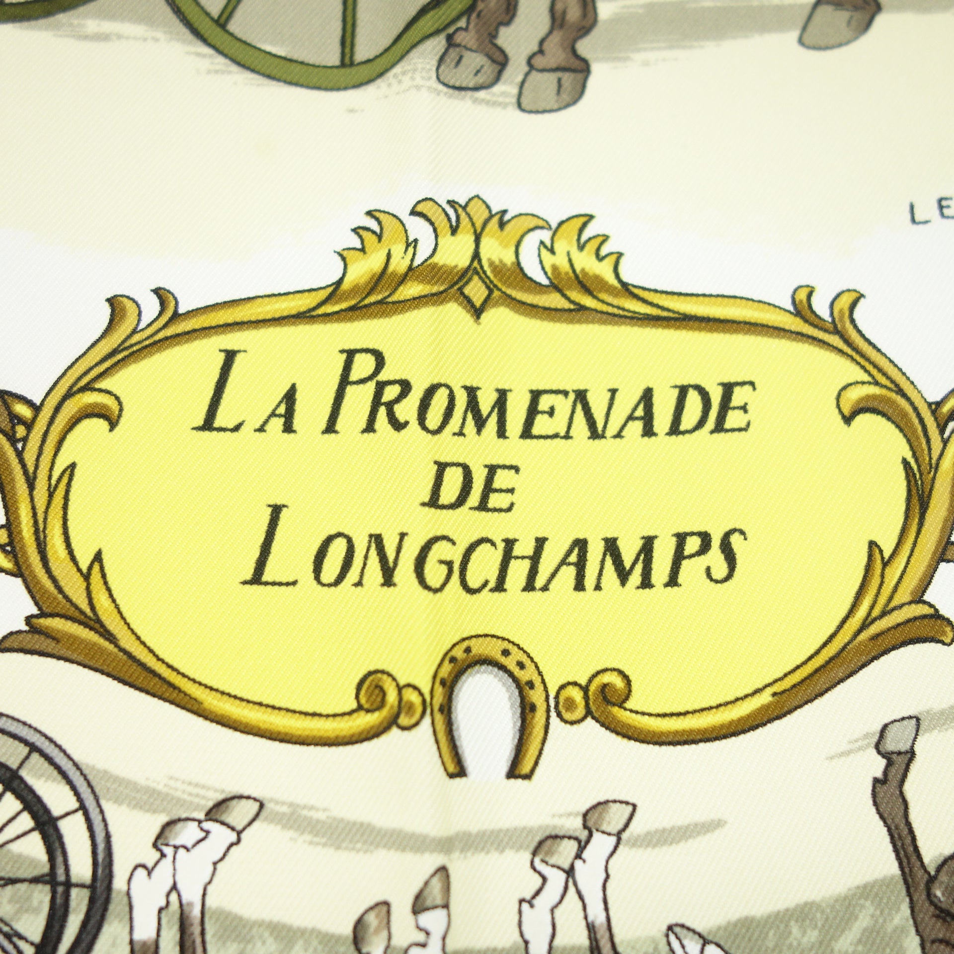 HERMES】エルメス カレ90 LA PROMENADE DE LONGCHAMPS ロンシャンへの