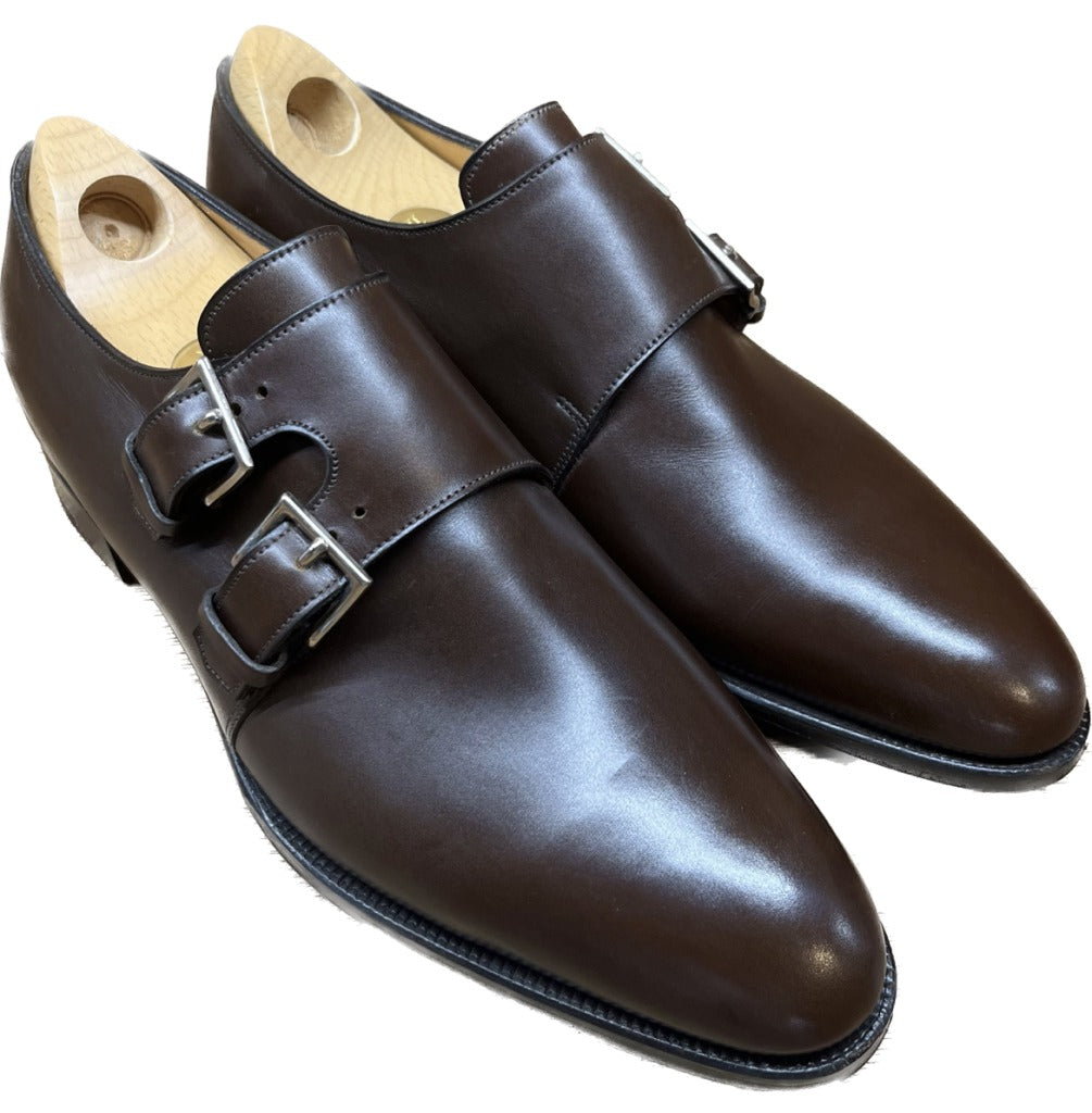 【JOHN LOBB】ジョンロブ NASEBY ダブルモンクストラップ カーフ ブラック サイズ UK6.5Ｄ 7000ラスト