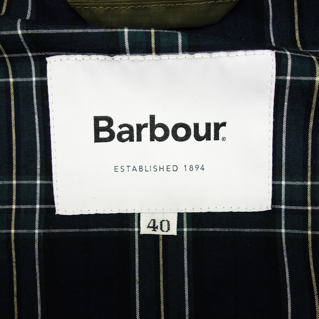 【Barbour×BEAMS F】バブアー×ビームスF 別注 ビデイルSL シェイプメモリー ナイロンジャケット オリーブ サイズ 40