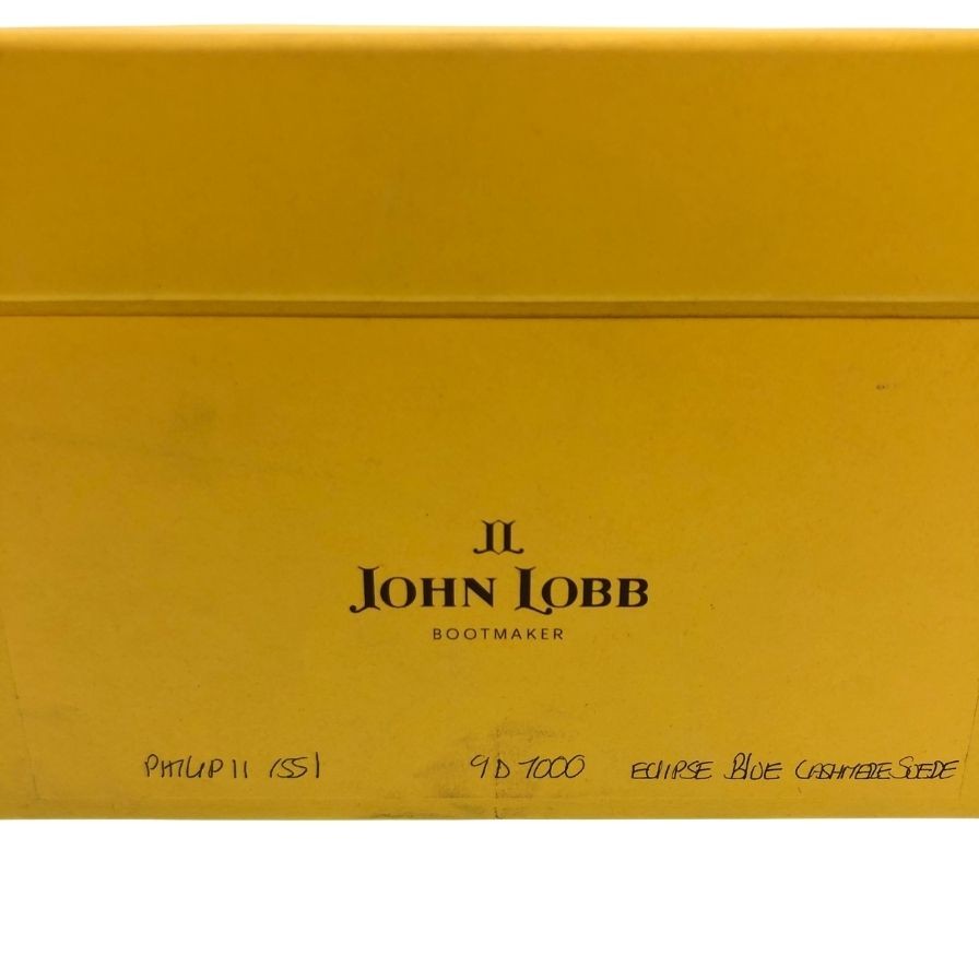【JOHN LOBB】ジョンロブ フィリップ2 プレステージライン パンチドキャップトゥ カシミヤスエード ダークネイビー サイズ UK9D 7000ラスト PHILLIPⅡ