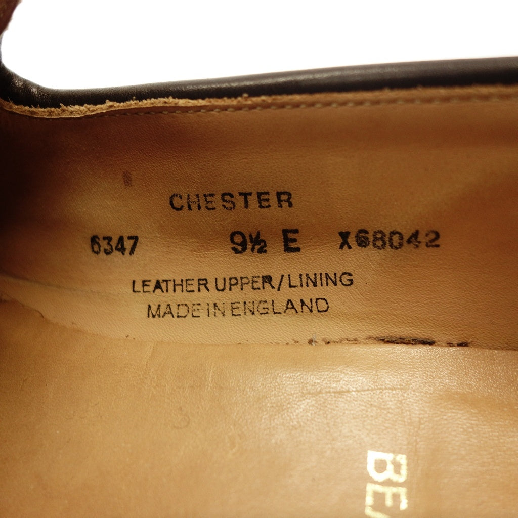 【CROCKETT&JONES× BEAMS F】クロケット＆ジョーンズ ビームスF別注 チェスター タッセルローファー カーフ ブラウン  UK9.5E 375ラスト CHESTER